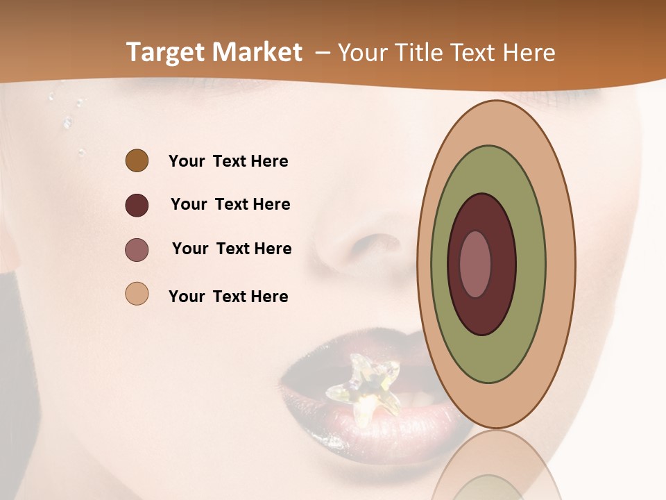 White Cosmetic Caucasian PowerPoint Template