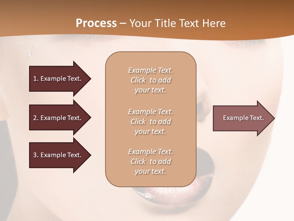White Cosmetic Caucasian PowerPoint Template