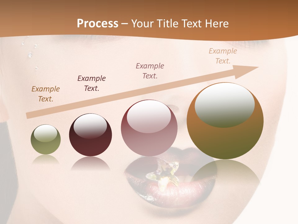 White Cosmetic Caucasian PowerPoint Template