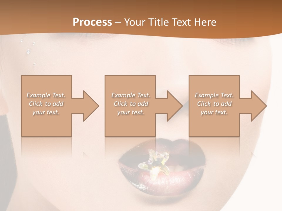 White Cosmetic Caucasian PowerPoint Template