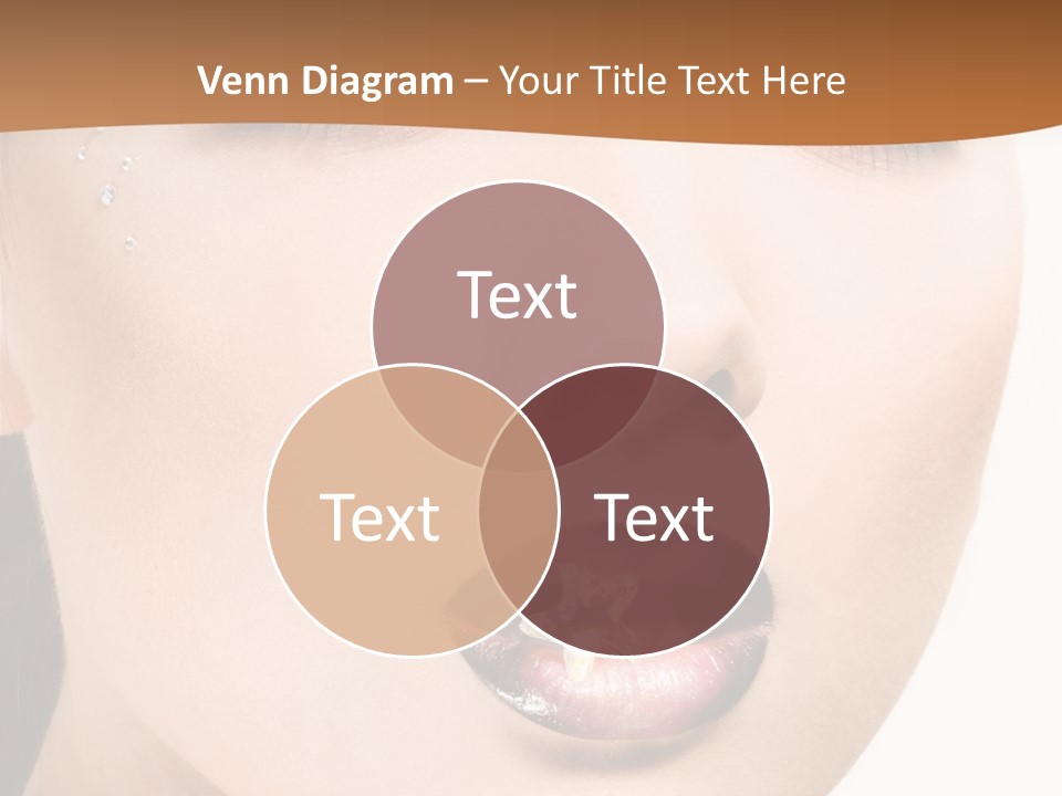 White Cosmetic Caucasian PowerPoint Template