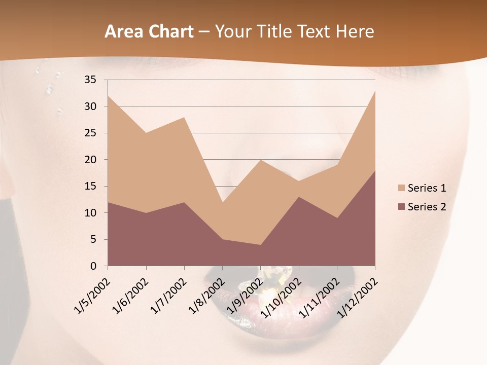 White Cosmetic Caucasian PowerPoint Template