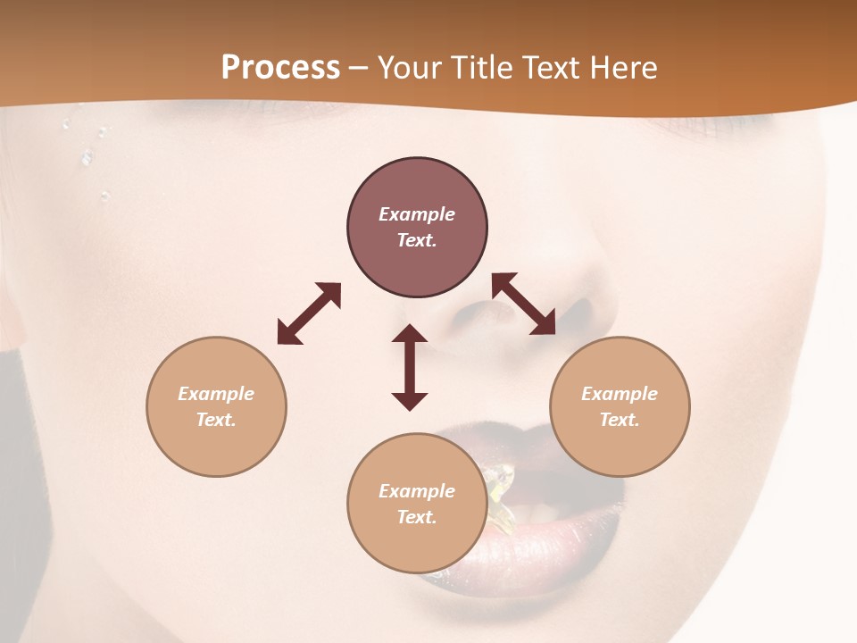 White Cosmetic Caucasian PowerPoint Template