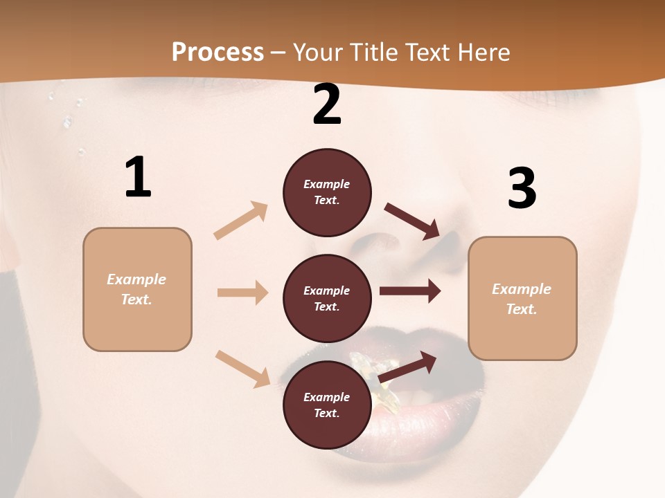 White Cosmetic Caucasian PowerPoint Template