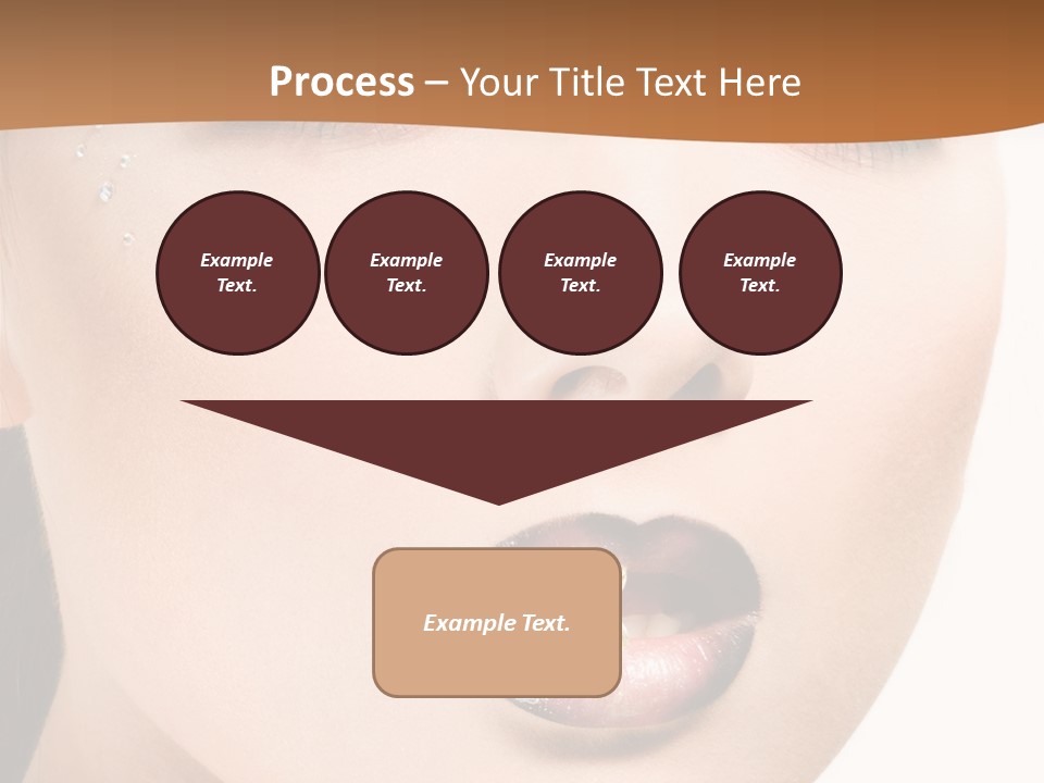 White Cosmetic Caucasian PowerPoint Template