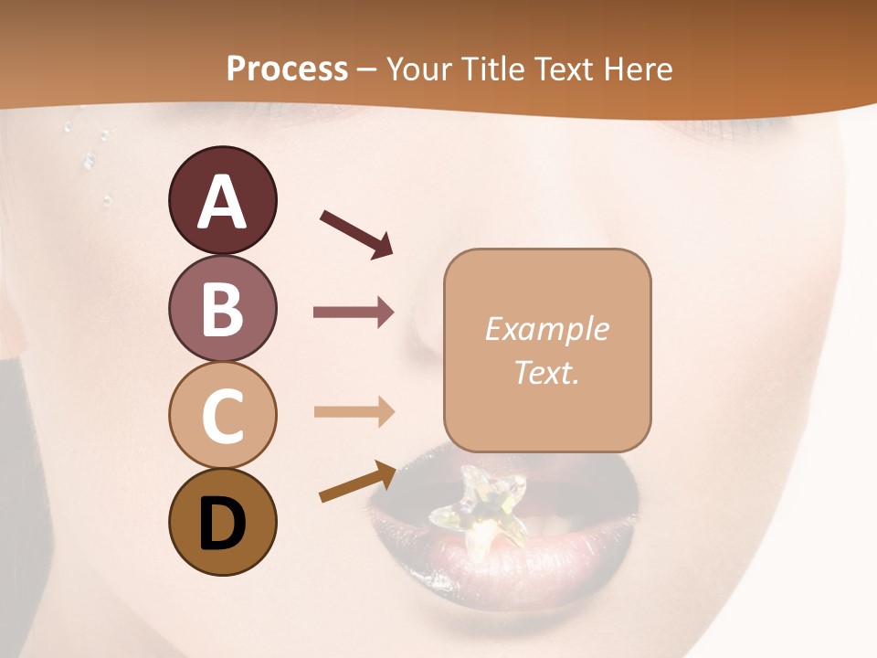 White Cosmetic Caucasian PowerPoint Template