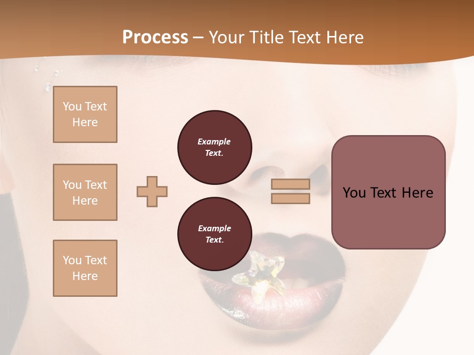 White Cosmetic Caucasian PowerPoint Template