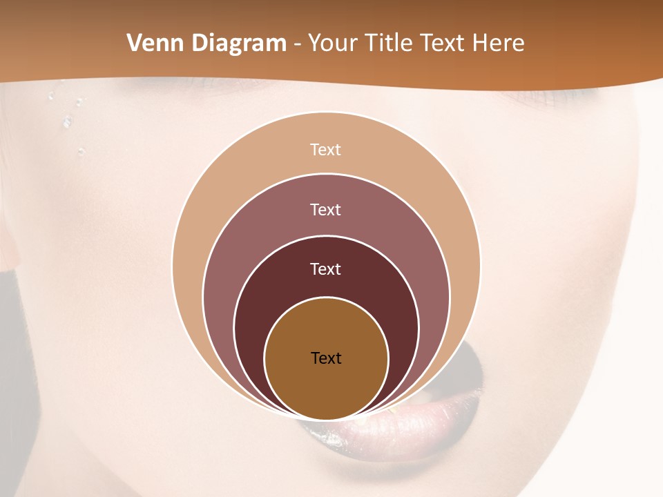 White Cosmetic Caucasian PowerPoint Template