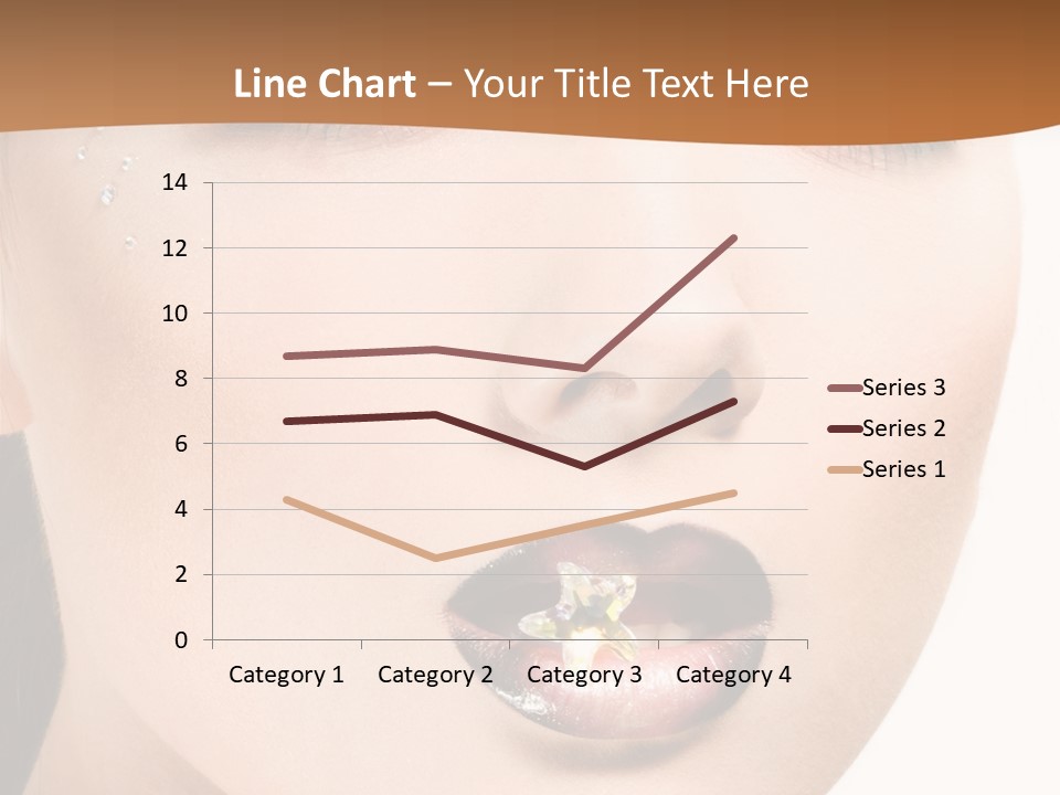 White Cosmetic Caucasian PowerPoint Template
