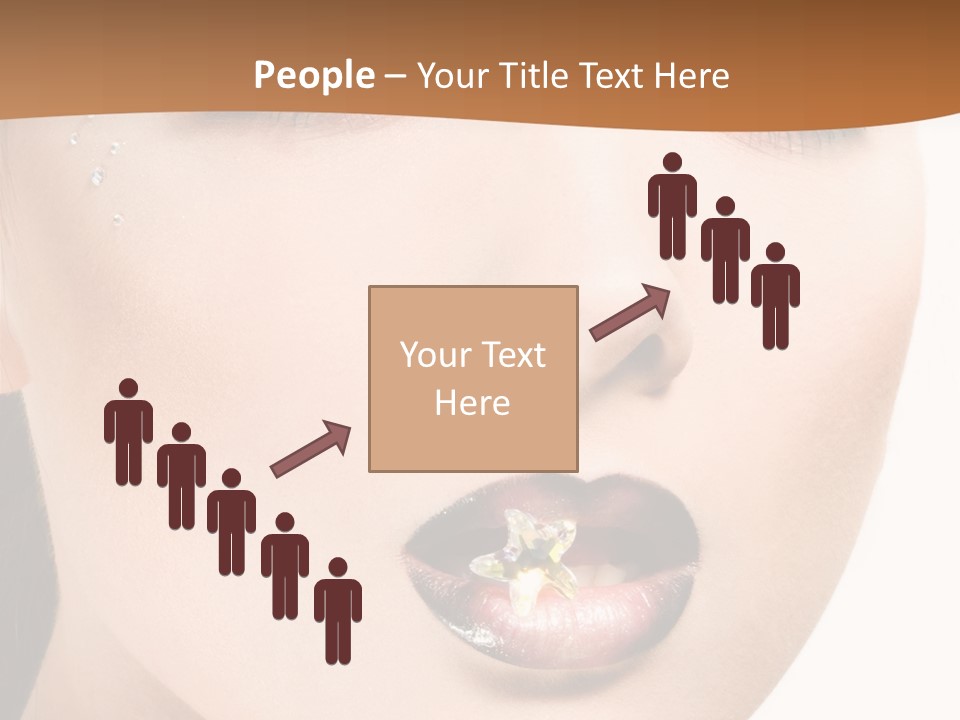 White Cosmetic Caucasian PowerPoint Template