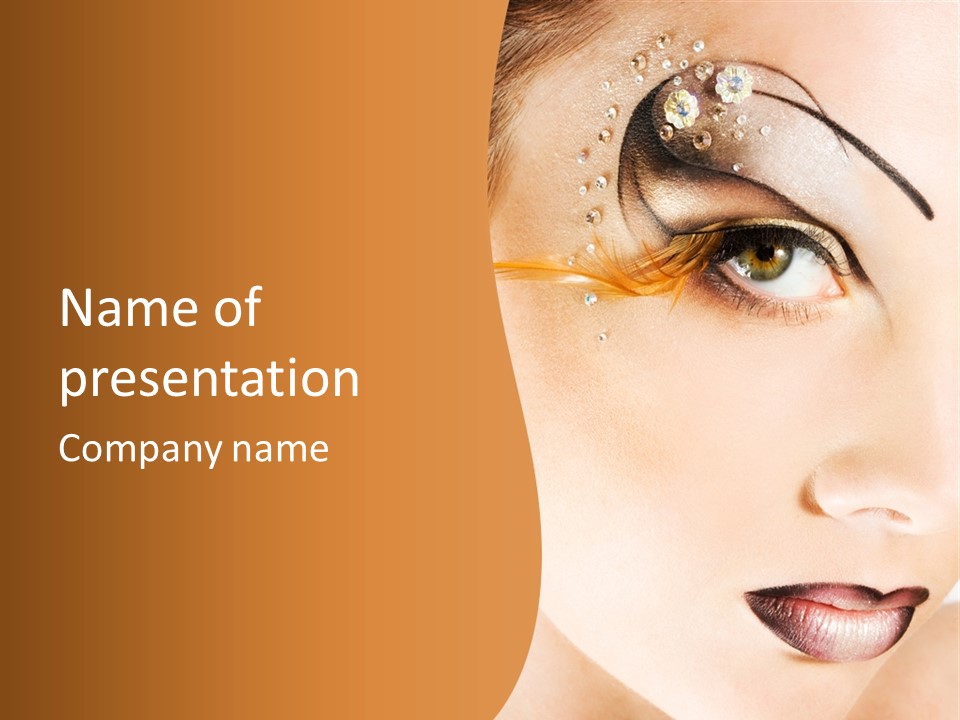 Cosmetic Woman Youth PowerPoint Template