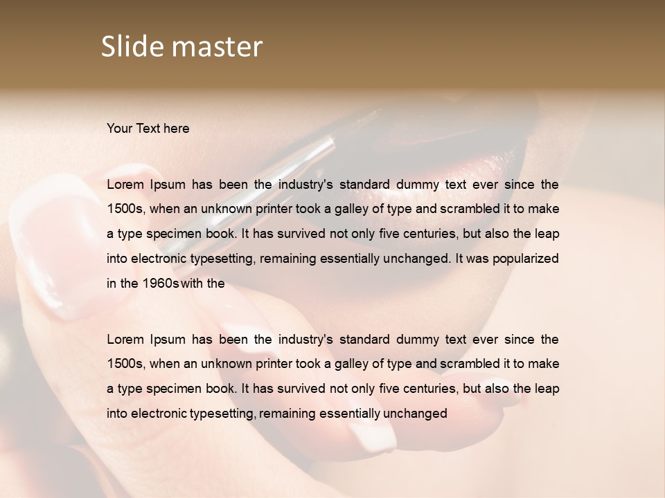 Close Up One Desire PowerPoint Template