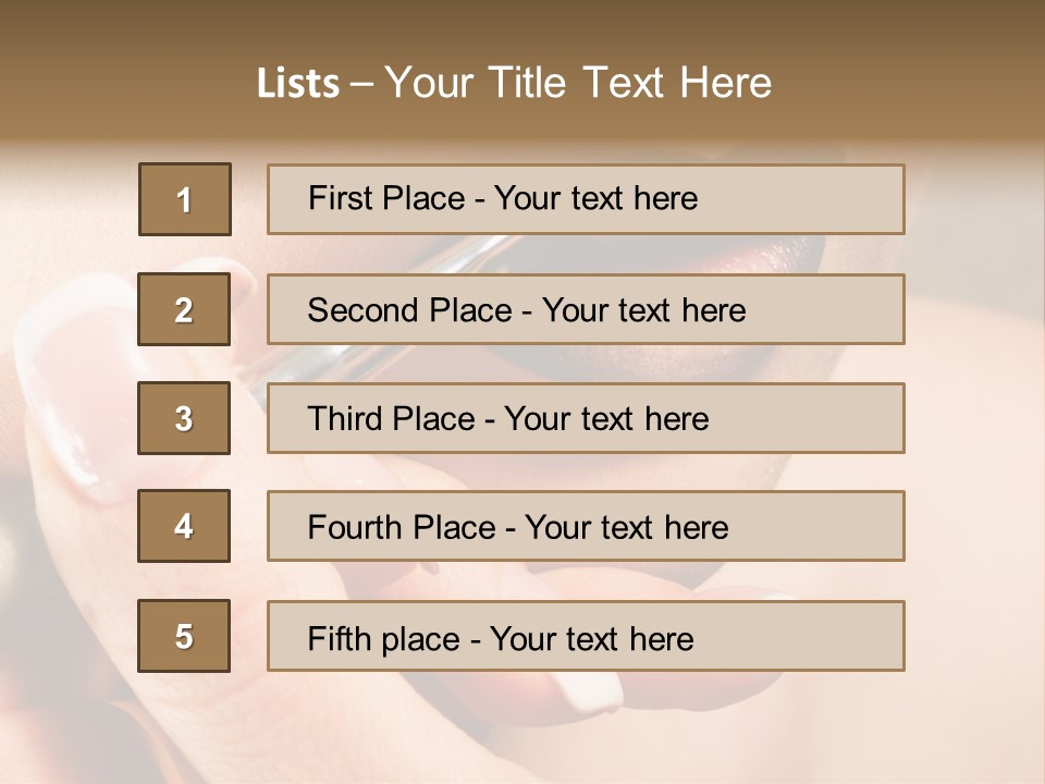 Close Up One Desire PowerPoint Template