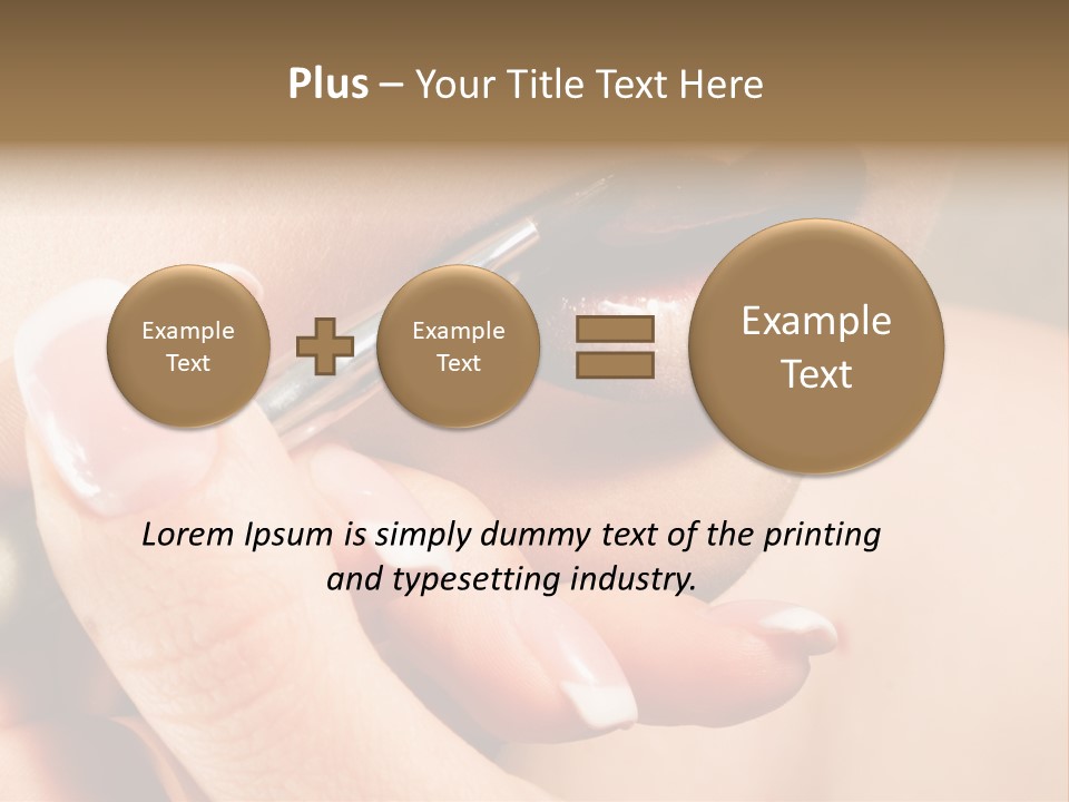 Close Up One Desire PowerPoint Template