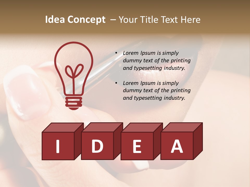 Close Up One Desire PowerPoint Template