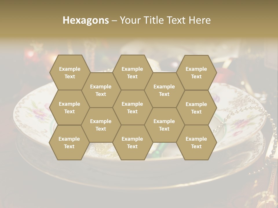 Christmas Party Red Gold PowerPoint Template