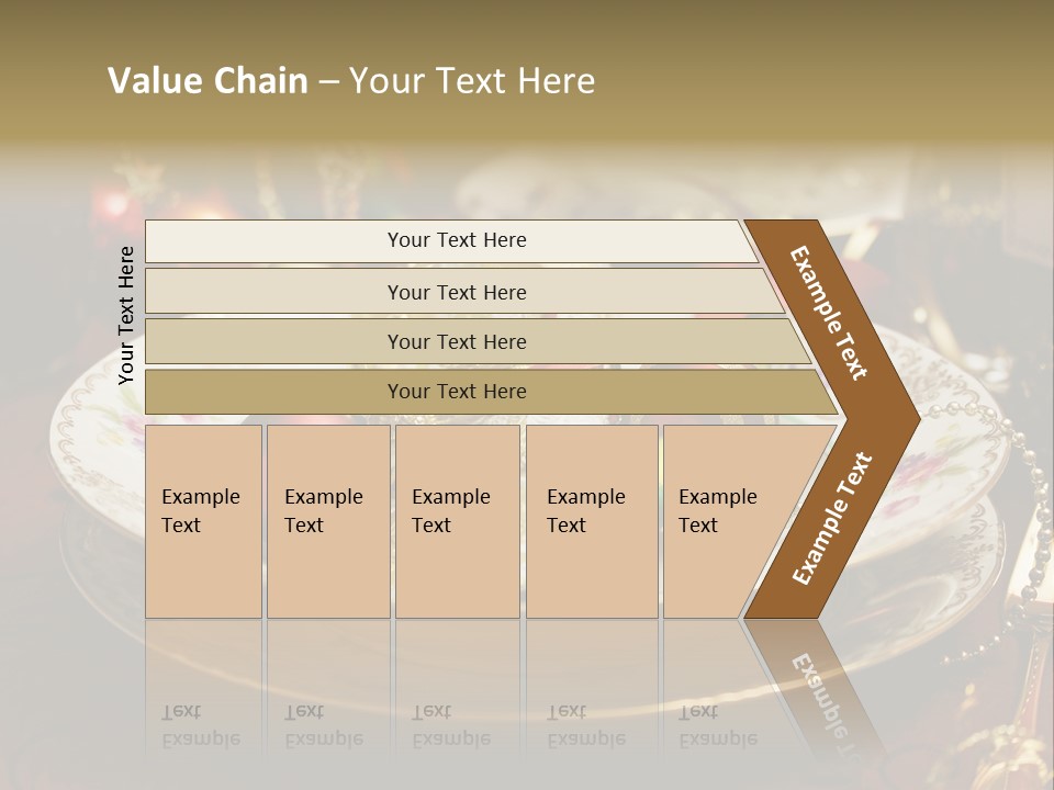 Christmas Party Red Gold PowerPoint Template