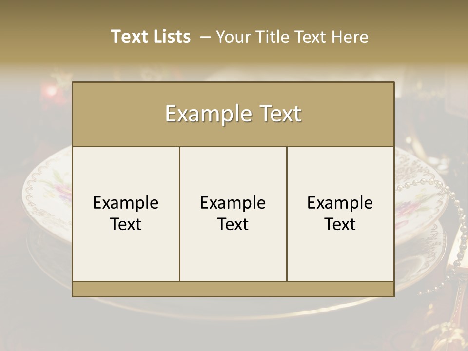 Christmas Party Red Gold PowerPoint Template