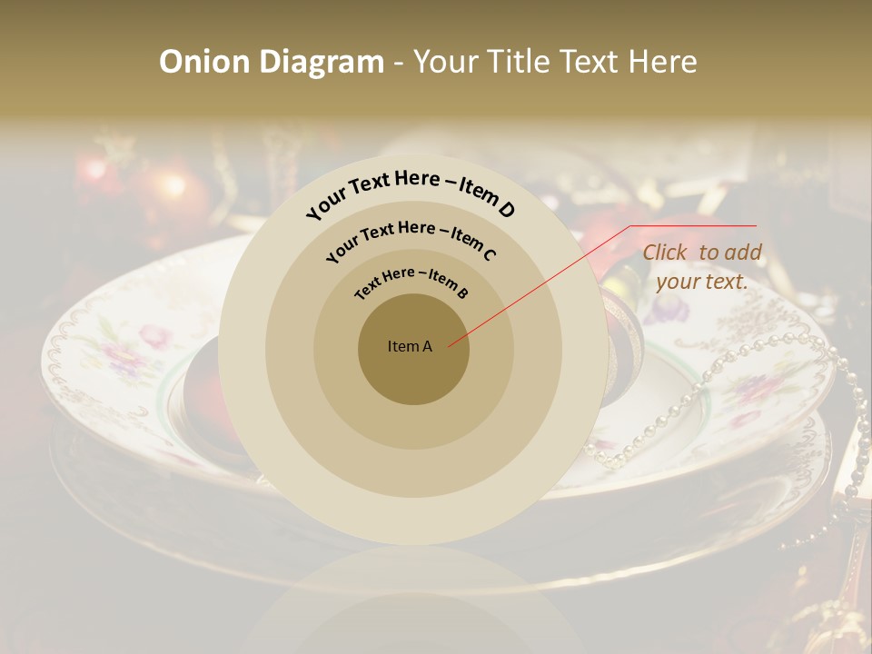 Christmas Party Red Gold PowerPoint Template