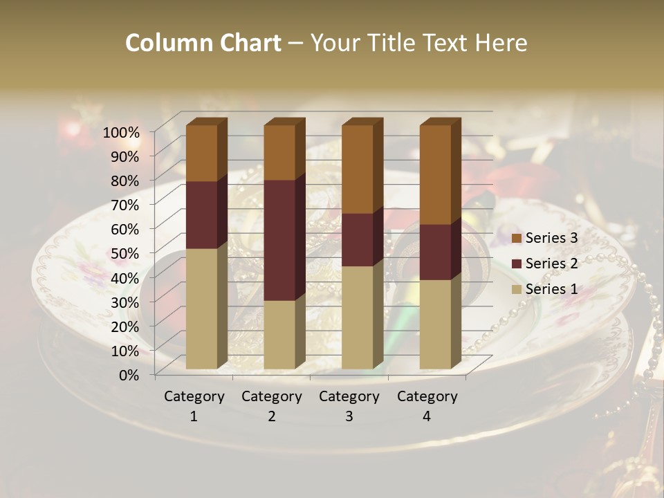 Christmas Party Red Gold PowerPoint Template