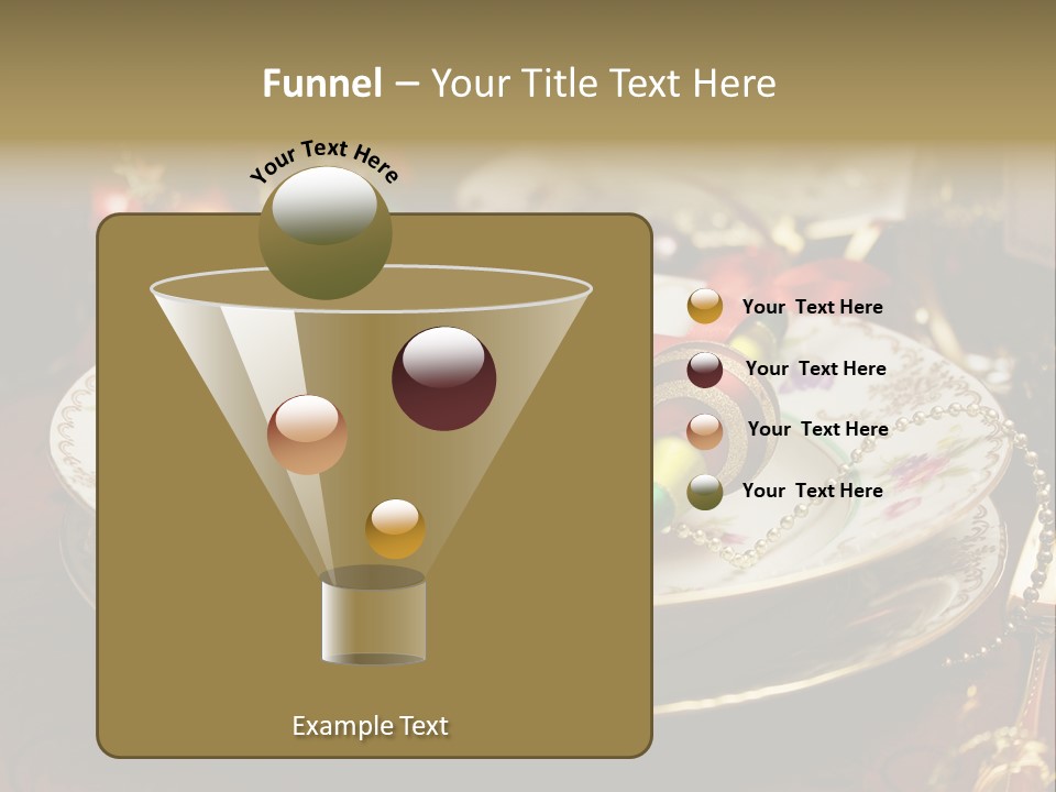 Christmas Party Red Gold PowerPoint Template