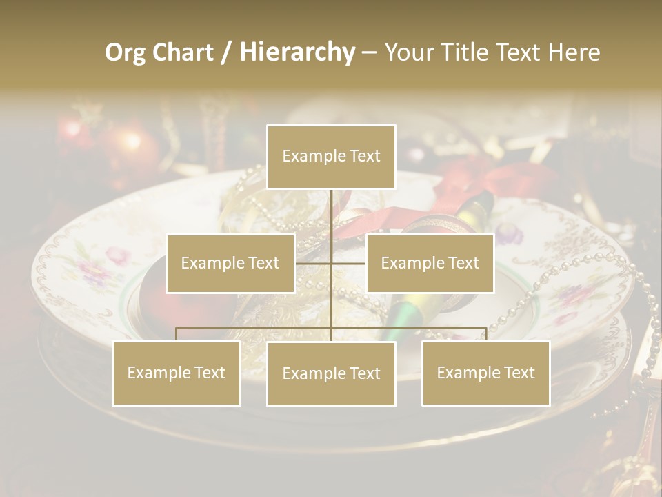 Christmas Party Red Gold PowerPoint Template