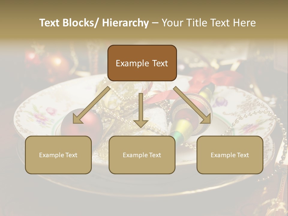 Christmas Party Red Gold PowerPoint Template