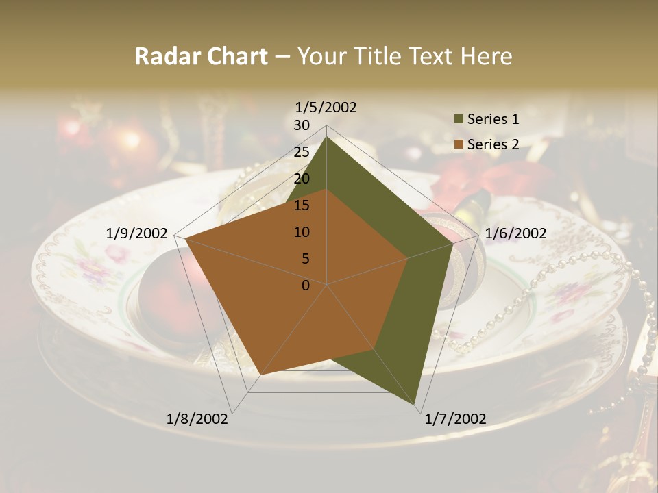 Christmas Party Red Gold PowerPoint Template