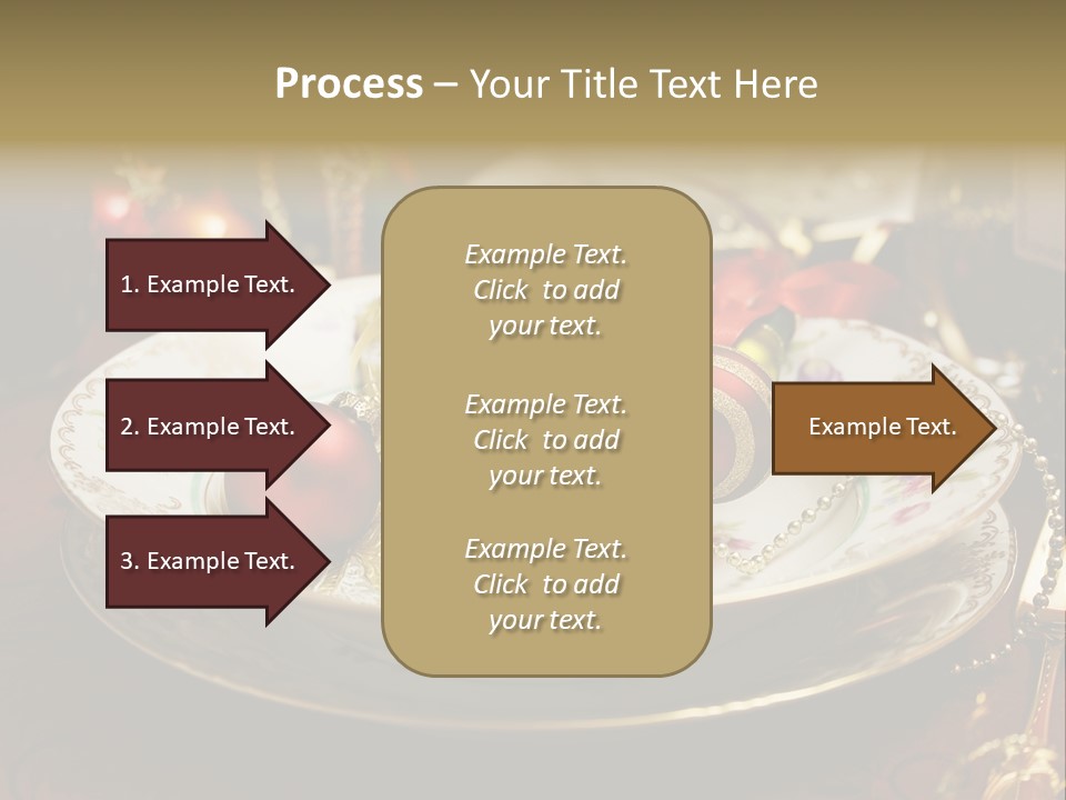 Christmas Party Red Gold PowerPoint Template