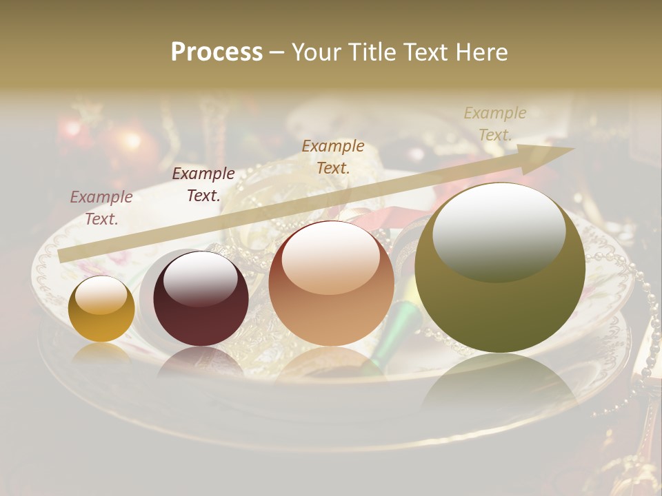 Christmas Party Red Gold PowerPoint Template