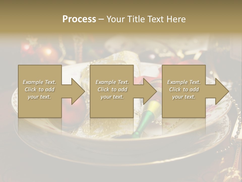Christmas Party Red Gold PowerPoint Template