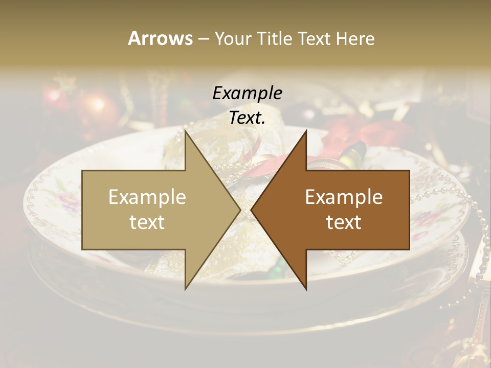 Christmas Party Red Gold PowerPoint Template