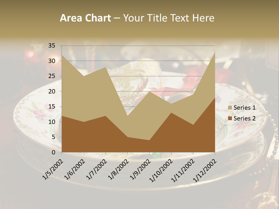 Christmas Party Red Gold PowerPoint Template