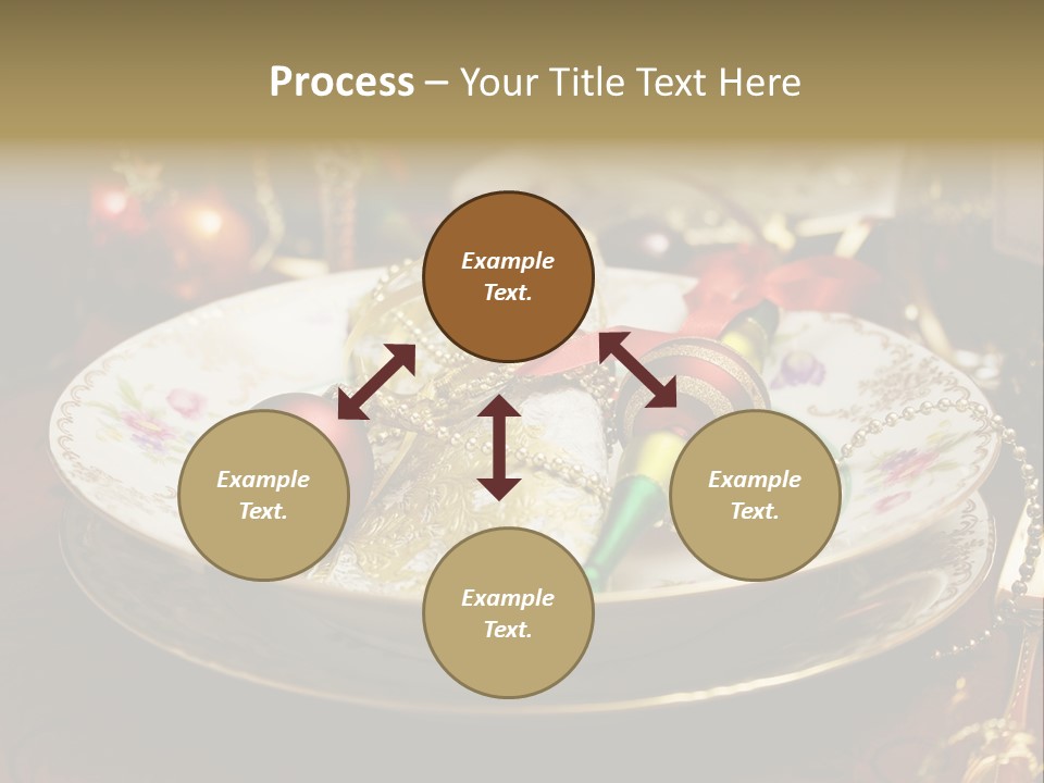 Christmas Party Red Gold PowerPoint Template