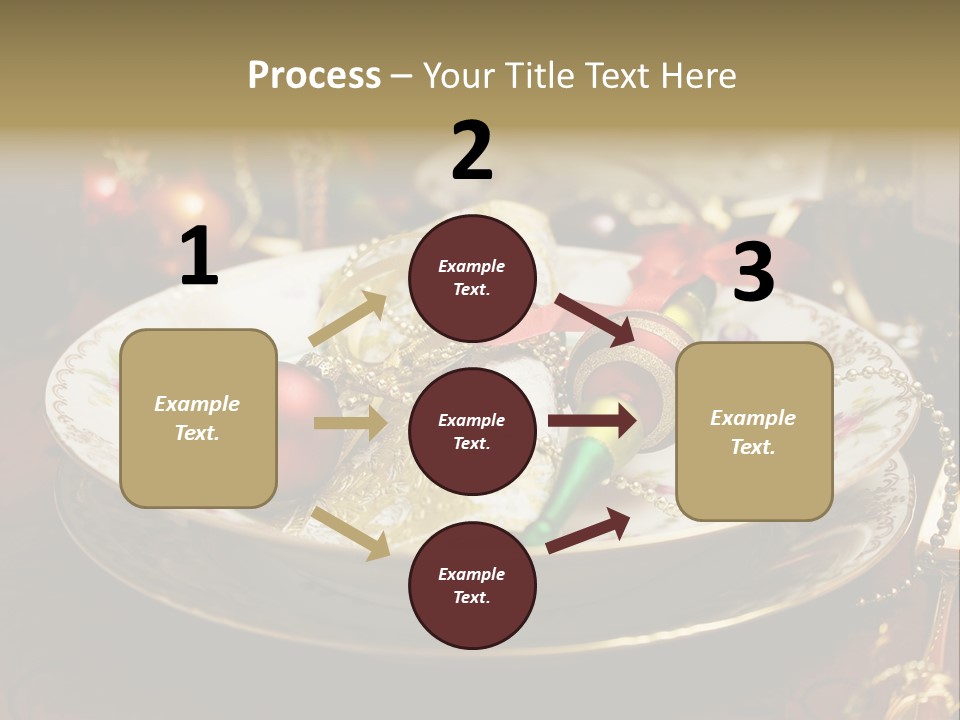 Christmas Party Red Gold PowerPoint Template