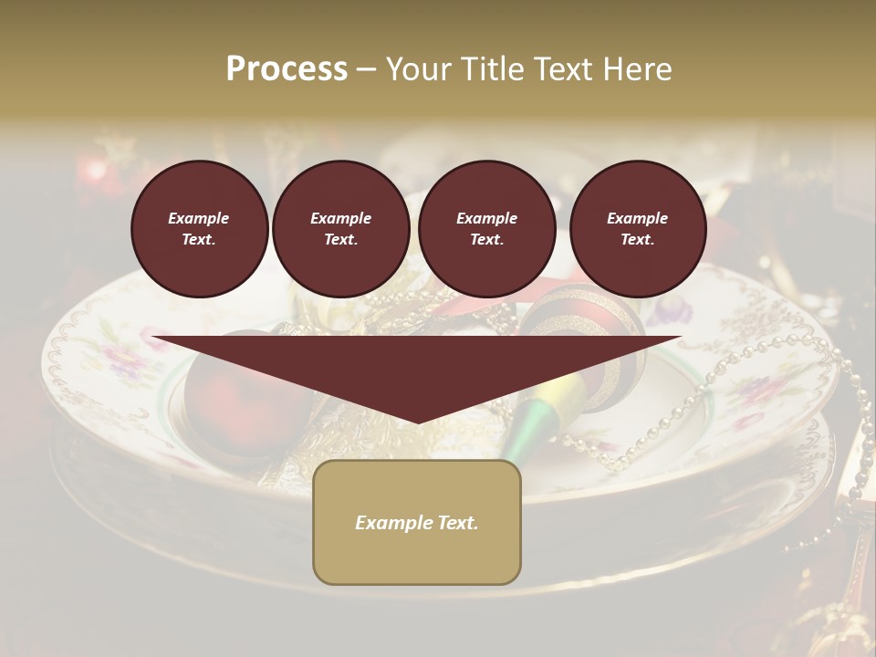 Christmas Party Red Gold PowerPoint Template