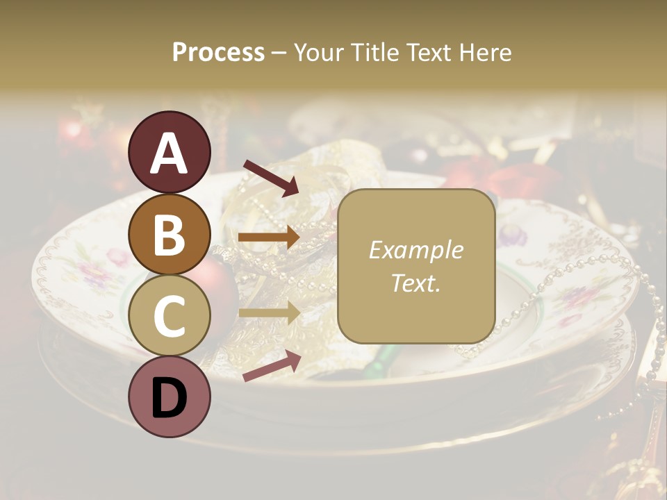 Christmas Party Red Gold PowerPoint Template