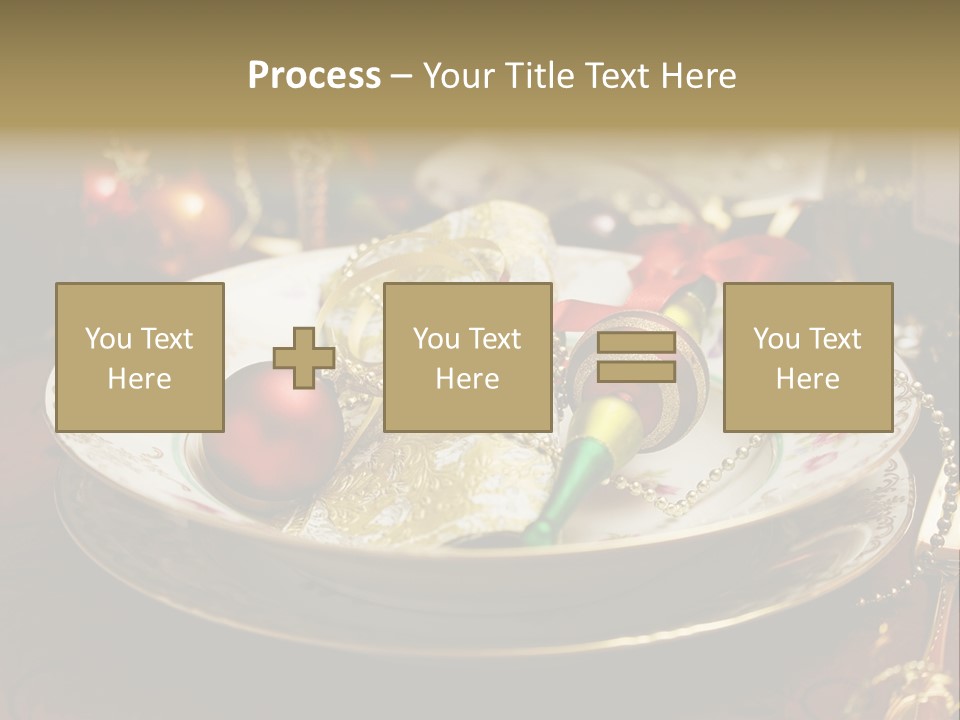 Christmas Party Red Gold PowerPoint Template