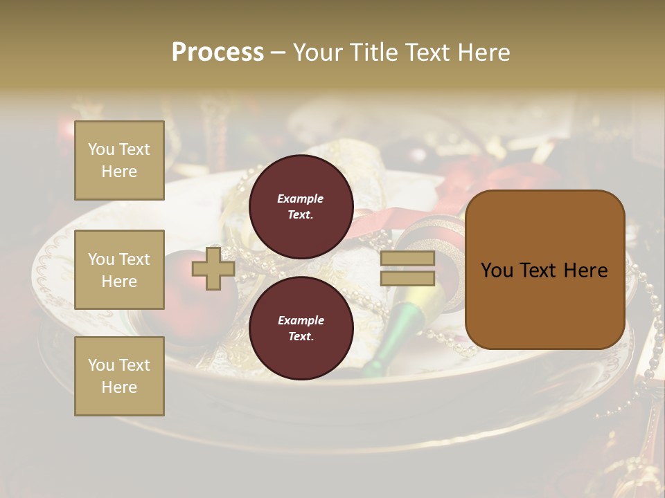 Christmas Party Red Gold PowerPoint Template