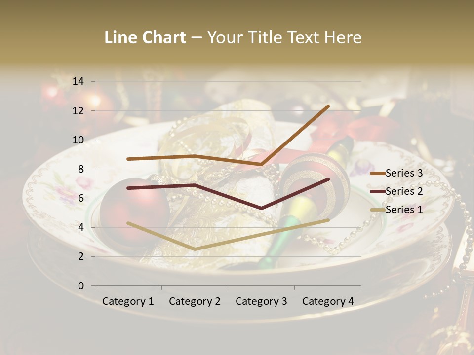 Christmas Party Red Gold PowerPoint Template