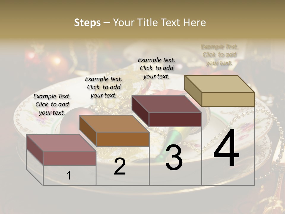 Christmas Party Red Gold PowerPoint Template