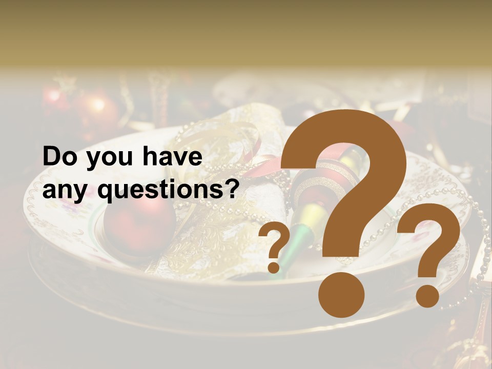 Christmas Party Red Gold PowerPoint Template