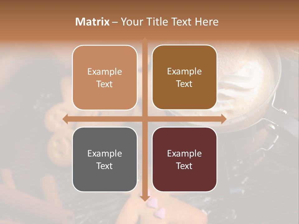 Still Life Coffee Christmas PowerPoint Template