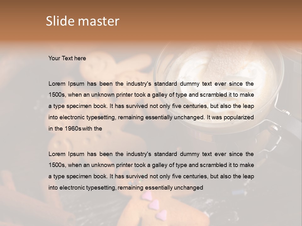 Still Life Coffee Christmas PowerPoint Template