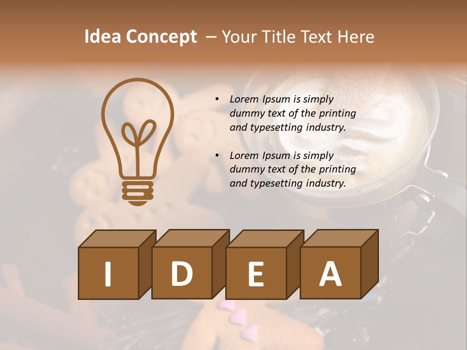 Still Life Coffee Christmas PowerPoint Template