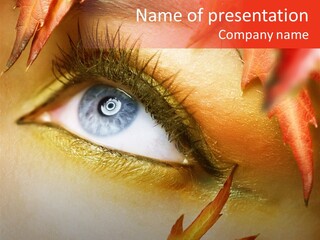 Make Up Autumn Smoky PowerPoint Template