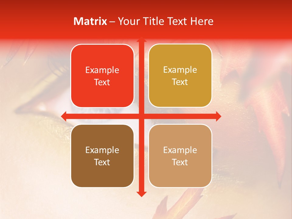 Make Up Autumn Smoky PowerPoint Template