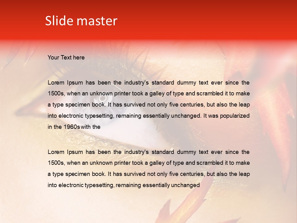 Make Up Autumn Smoky PowerPoint Template