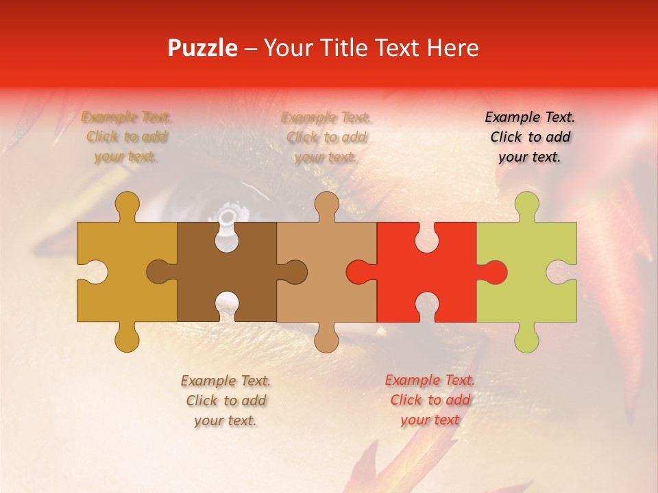 Make Up Autumn Smoky PowerPoint Template