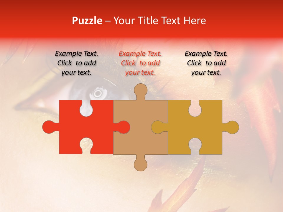 Make Up Autumn Smoky PowerPoint Template